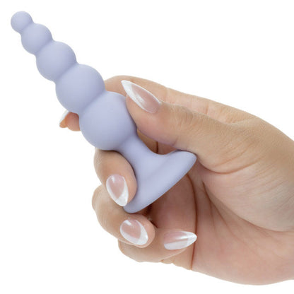 CalExotics First Time Crystal Beaded Duo – Purple Silicone Anal Probes