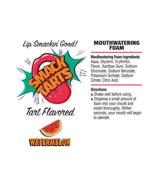Smack Tarts Mouthwatering Foam – Sour Watermelon Flavor – 2.7oz
