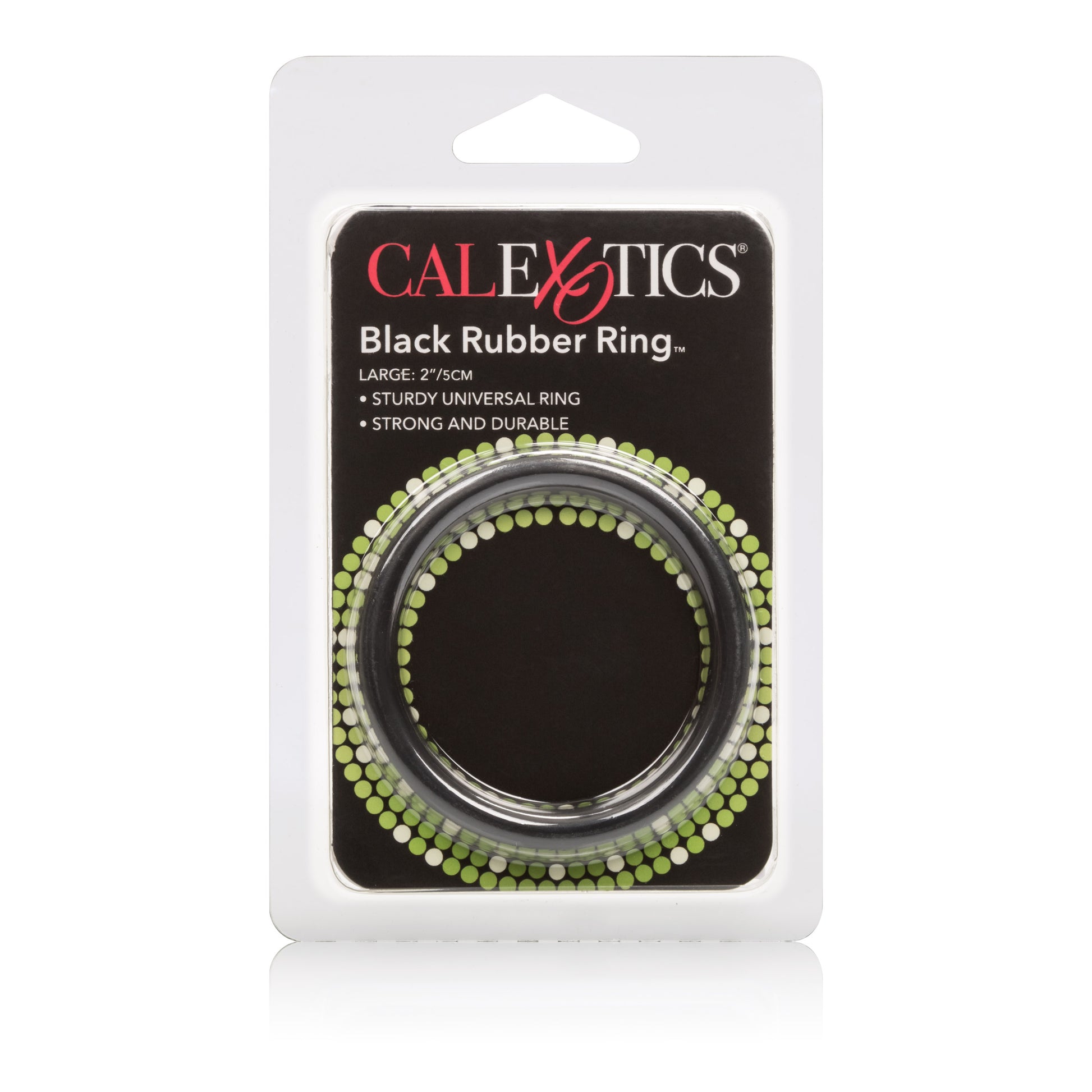 CalExotics Large Rubber Ring for Erection Enhancement – Black