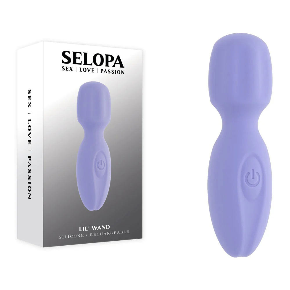 Evolved Novelties Lil Wand Vibrator – Purple – Waterproof, Multi-Speed