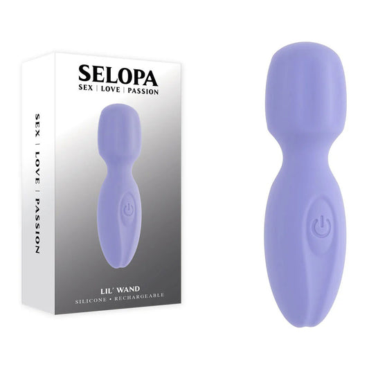 Evolved Novelties Lil Wand Vibrator – Purple – Waterproof, Multi-Speed