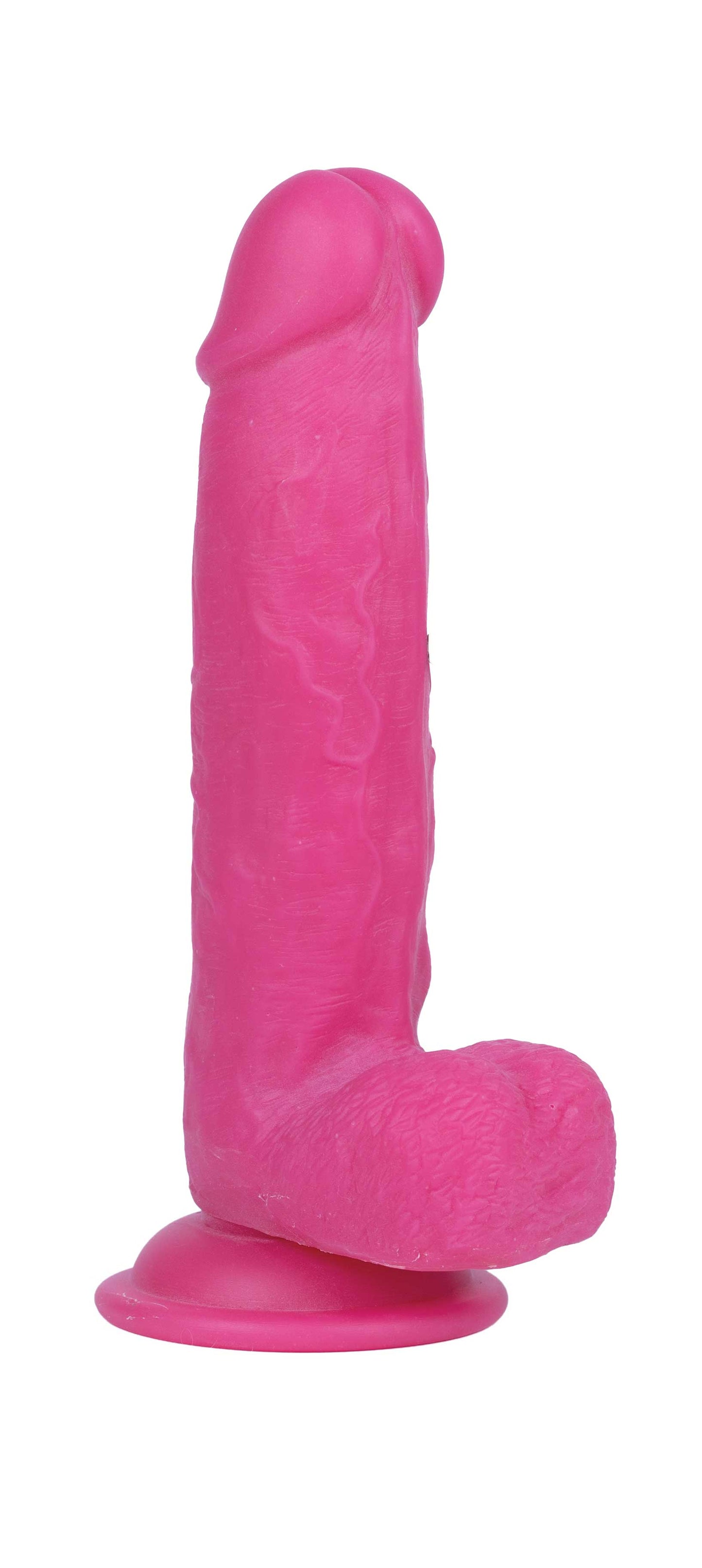 Real Skin Mr. Pink 7.5" Dual Layer Dildo - Waterproof, Suction Cup, Pink