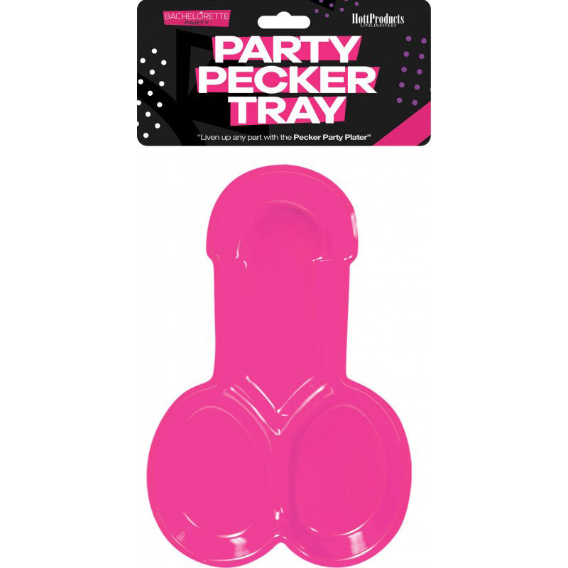 Hott Products Pecker Party Platter – Penis Shaped Platter – Red