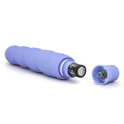Blush Novelties Luxe Anastasia Vibrator - 6.5 Inches - Blue