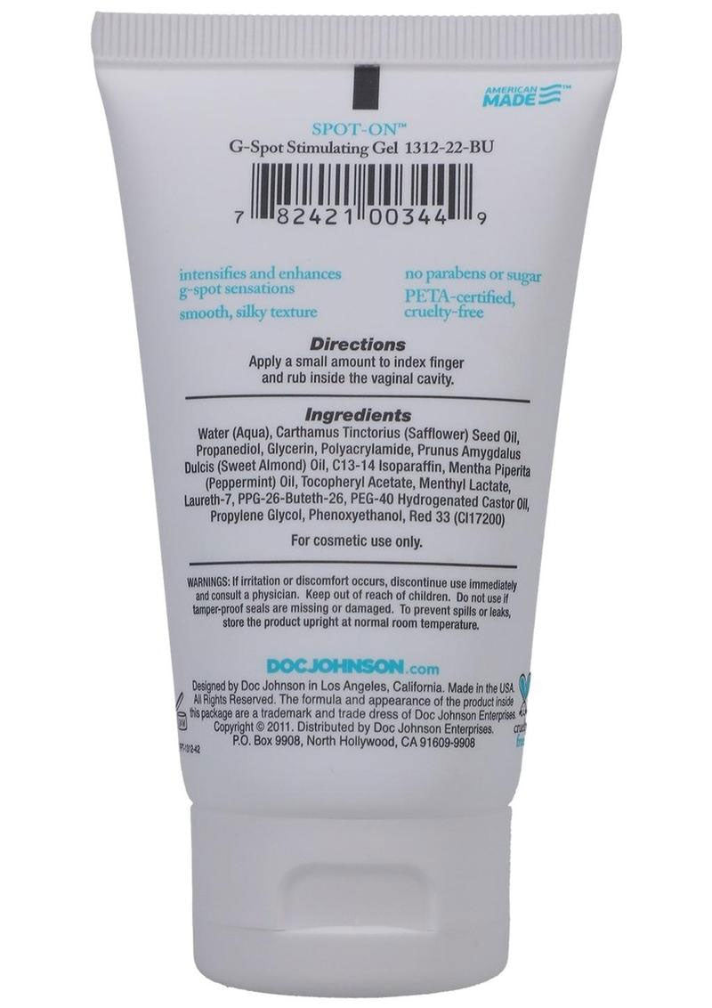 Doc Johnson Spot-On G-Spot Stimulating Gel for Women 2 Oz