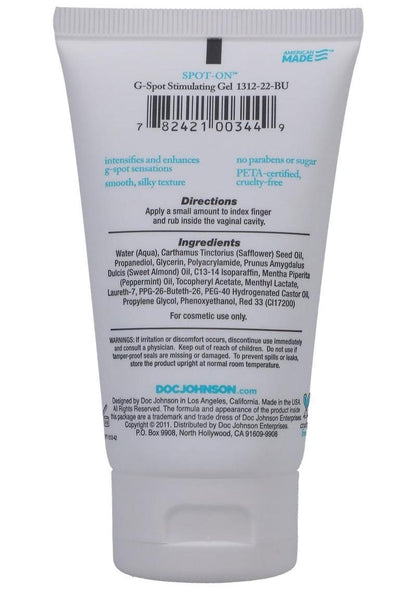 Doc Johnson Spot-On G-Spot Stimulating Gel for Women 2 Oz