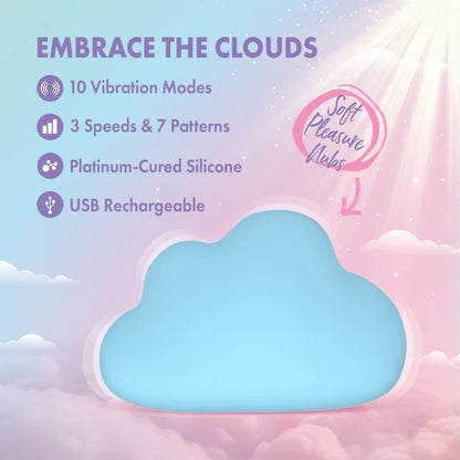 Blush Play With Me Cuddle Cloud Lay-On Massager – Blue