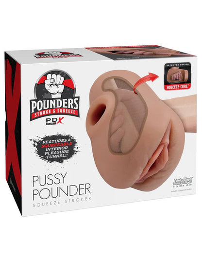 Pipedream Pdx Plus Pussy Pounder Squeeze Stroker – Brown