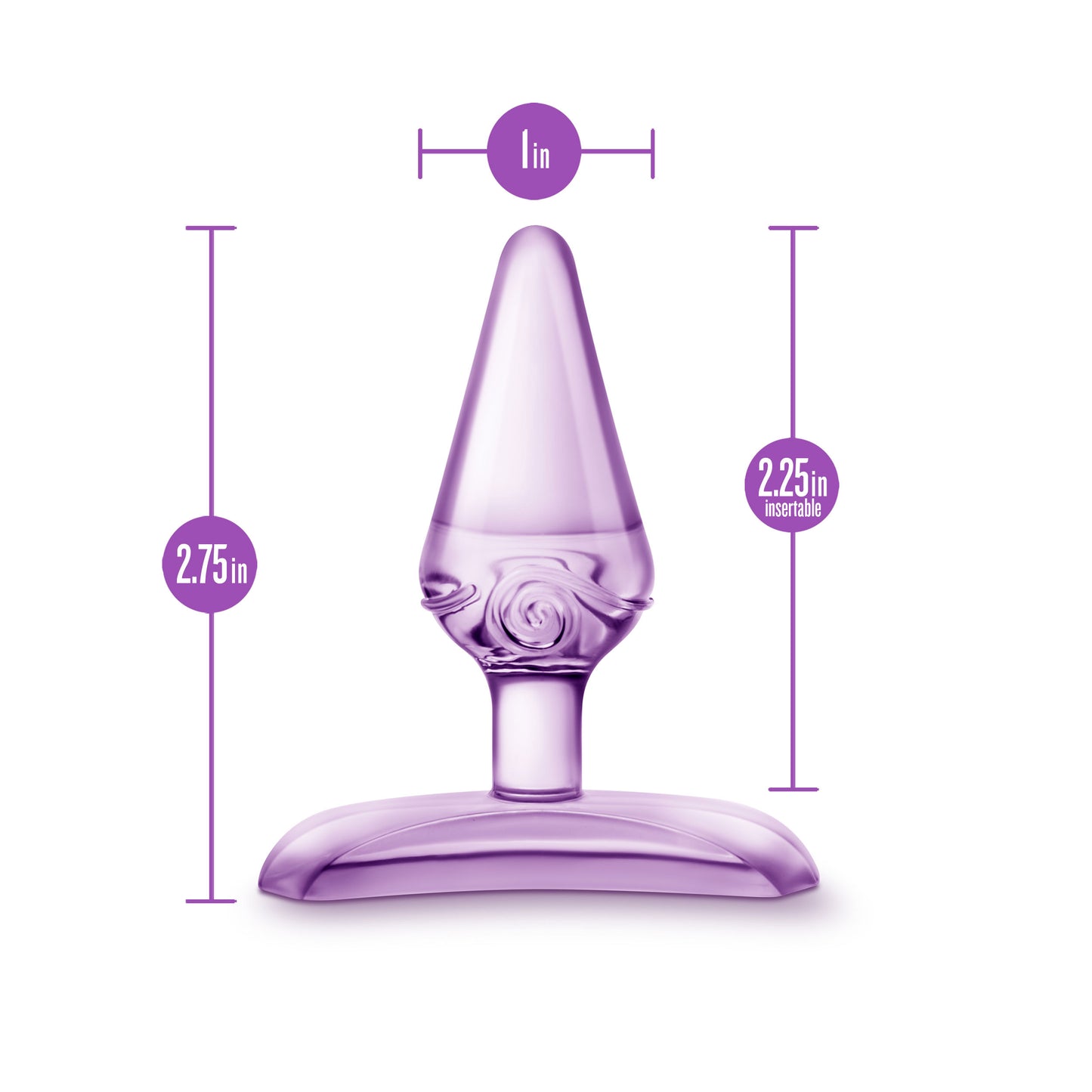 Blush Jolly Plug Anal Toy for Beginners - Purple