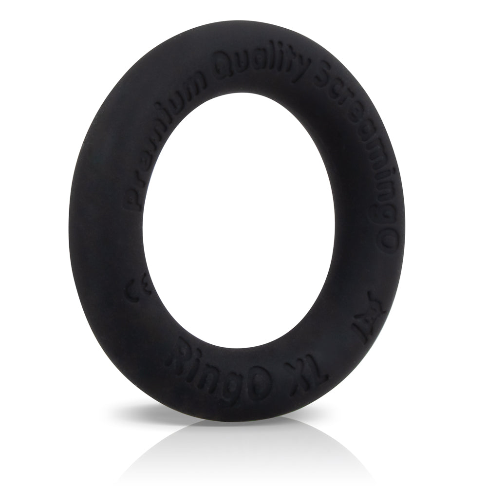 Screaming O RingO Ritz XL Cockring – Black – Liquid Silicone – Body-Safe