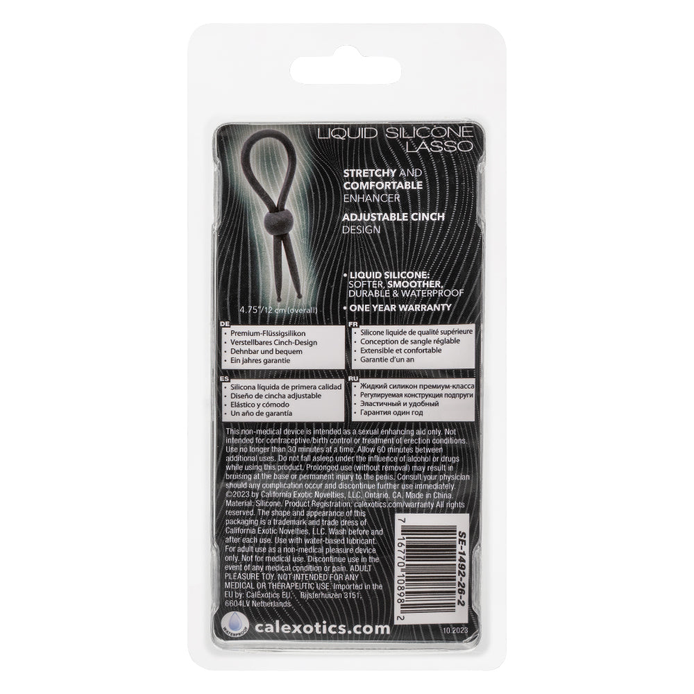 Alpha Liquid Silicone Lasso – Stretchy Enhancer – Black