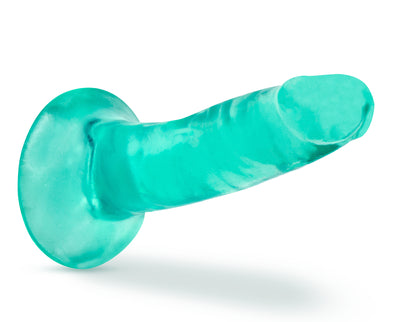 B Yours Plus Hard N Happy Teal Suction Cup Dildo
