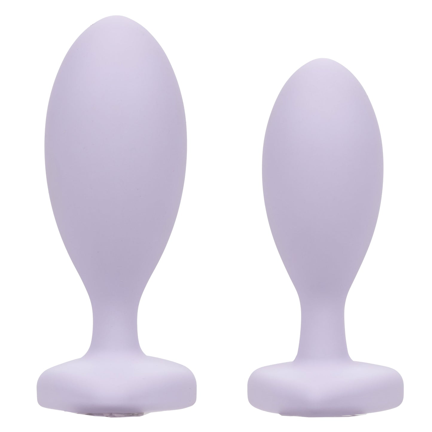 CalExotics Love Crystal Booty Duo - Purple Anal Plug Set with Graduated Sizes
