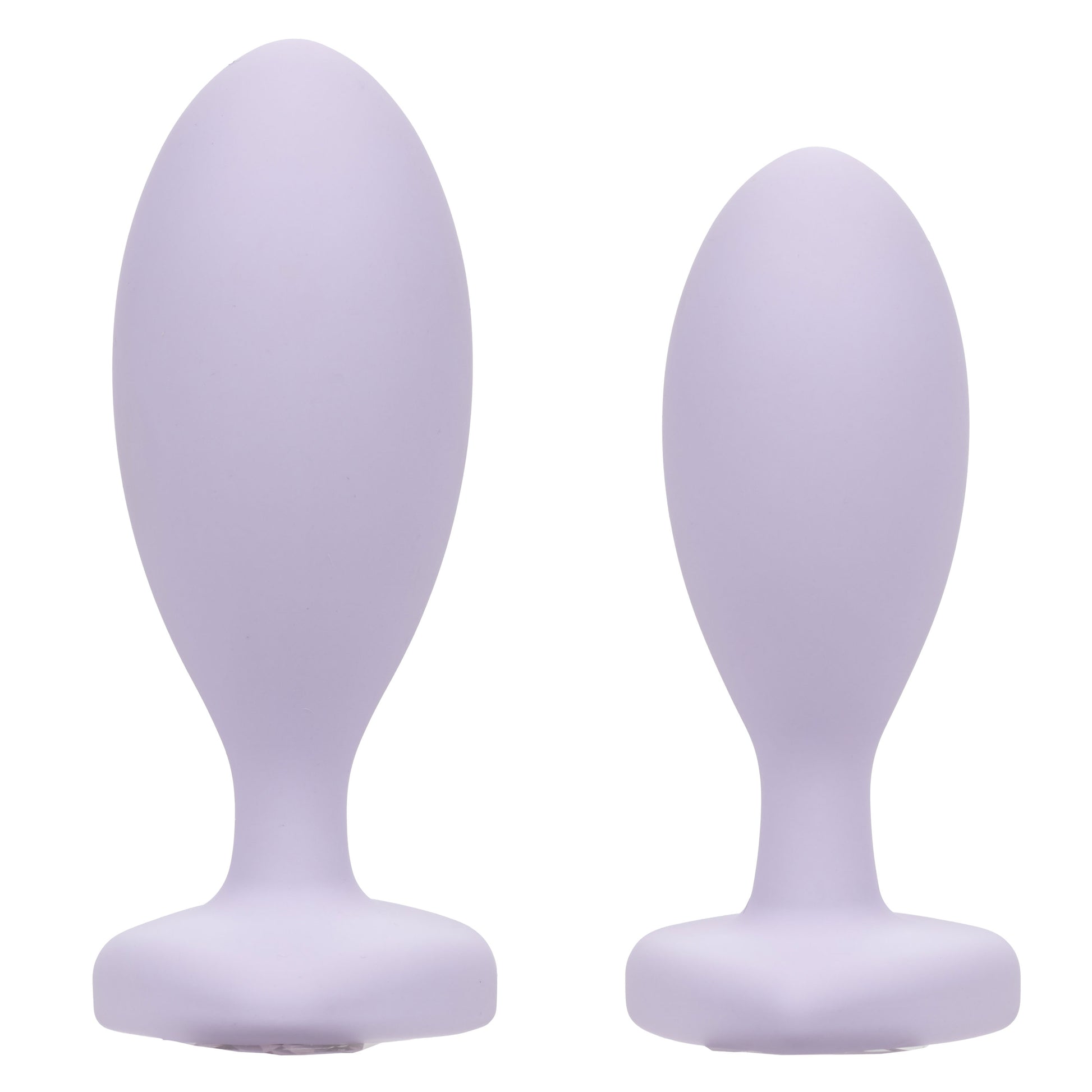 CalExotics Love Crystal Booty Duo - Purple Anal Plug Set with Graduated Sizes