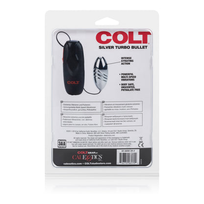 CalExotics Colt Turbo Bullet – Multi-Speed Vibrating Bullet – Silver