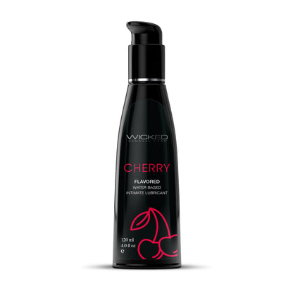 Wicked Aqua Cherry Flavored Water Based Intimate Lubricant – 4 Fl. Oz.
