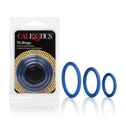 CalExotics Tri-Rings Multi-Purpose Rings Set – Blue