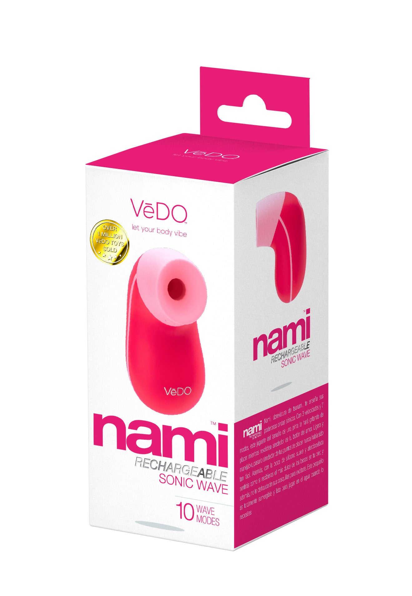 VeDO Nami Rechargeable Sonic Vibe - Foxy Pink - Multi-Function Vibrator