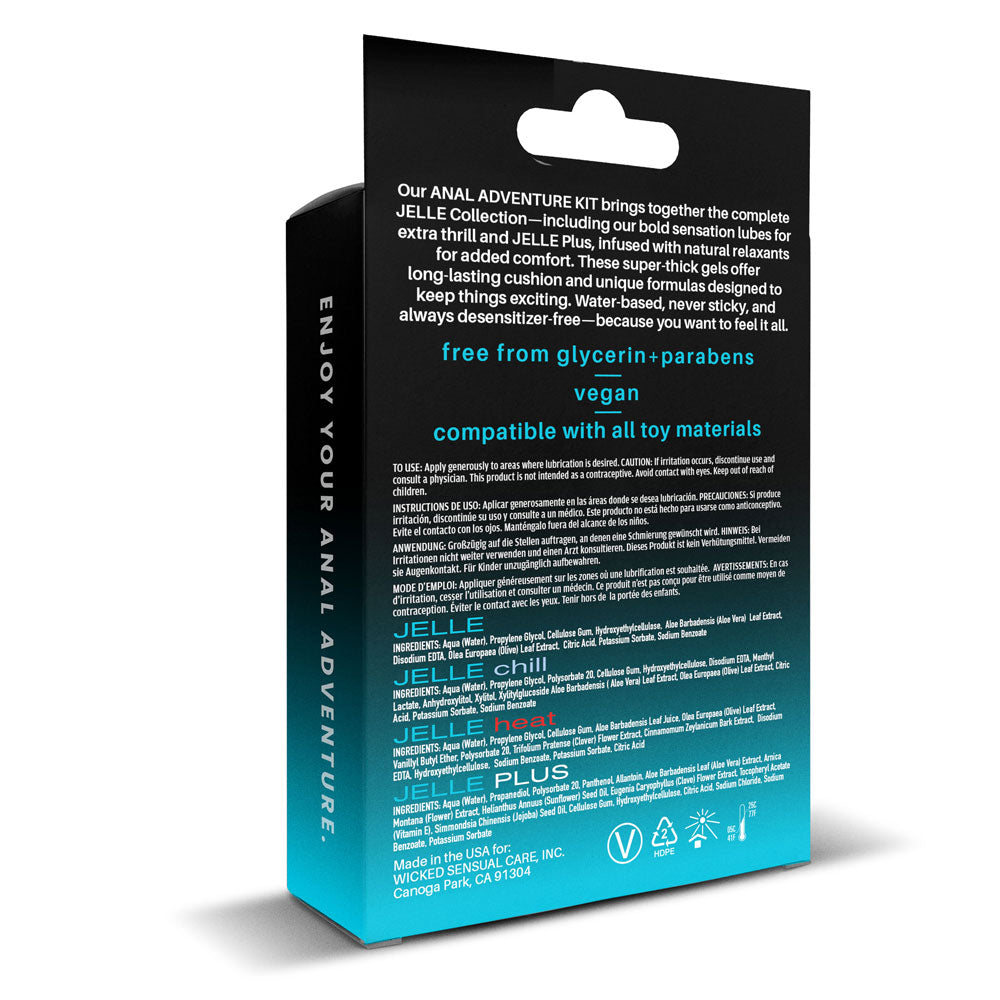 Wicked Anal Adventure Kit – Anal Lubricants with Natural Relaxants