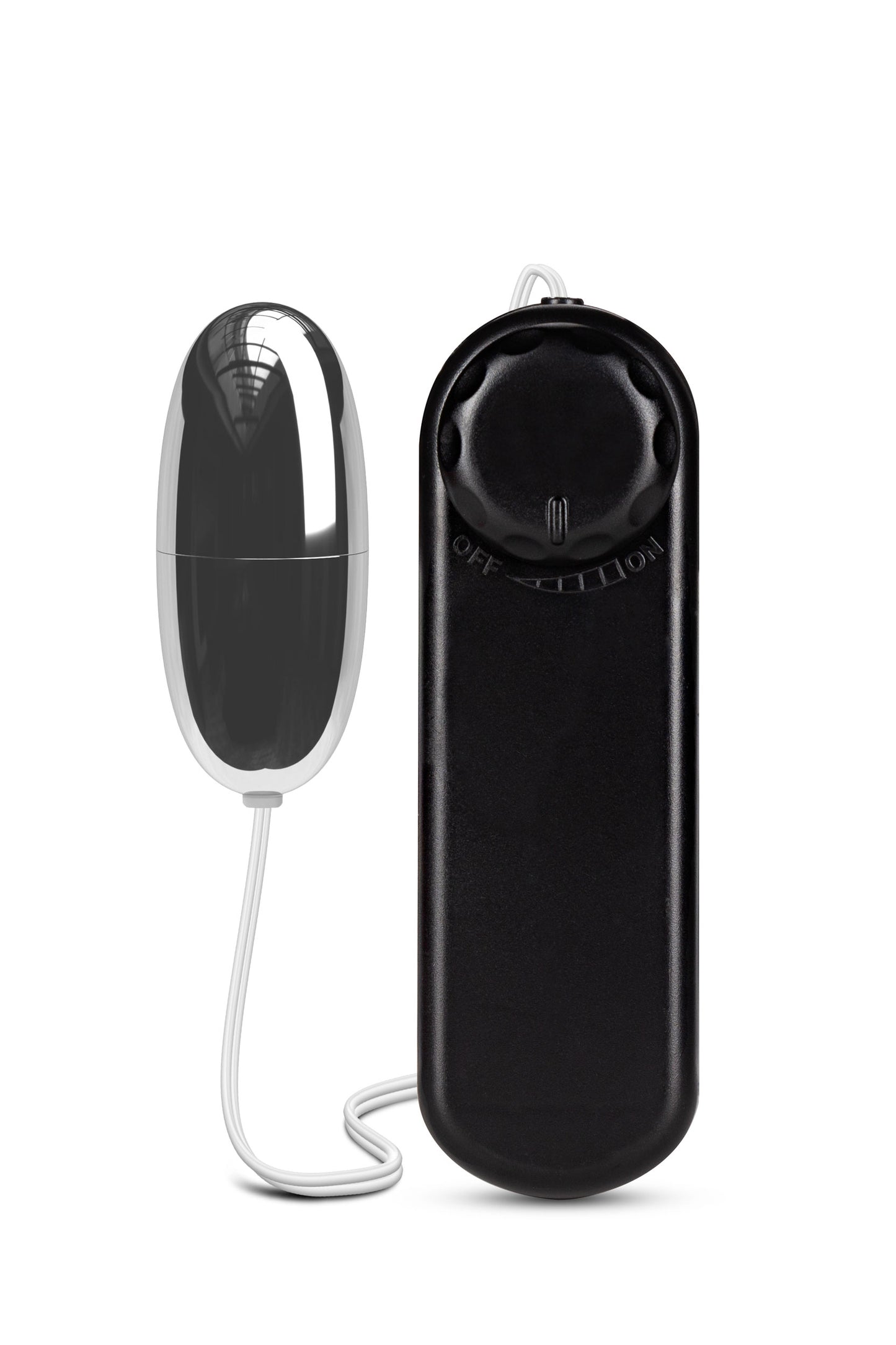 Blush Novelties Silver Power Bullet - Multi-Speed Vibrating Bullet - Black