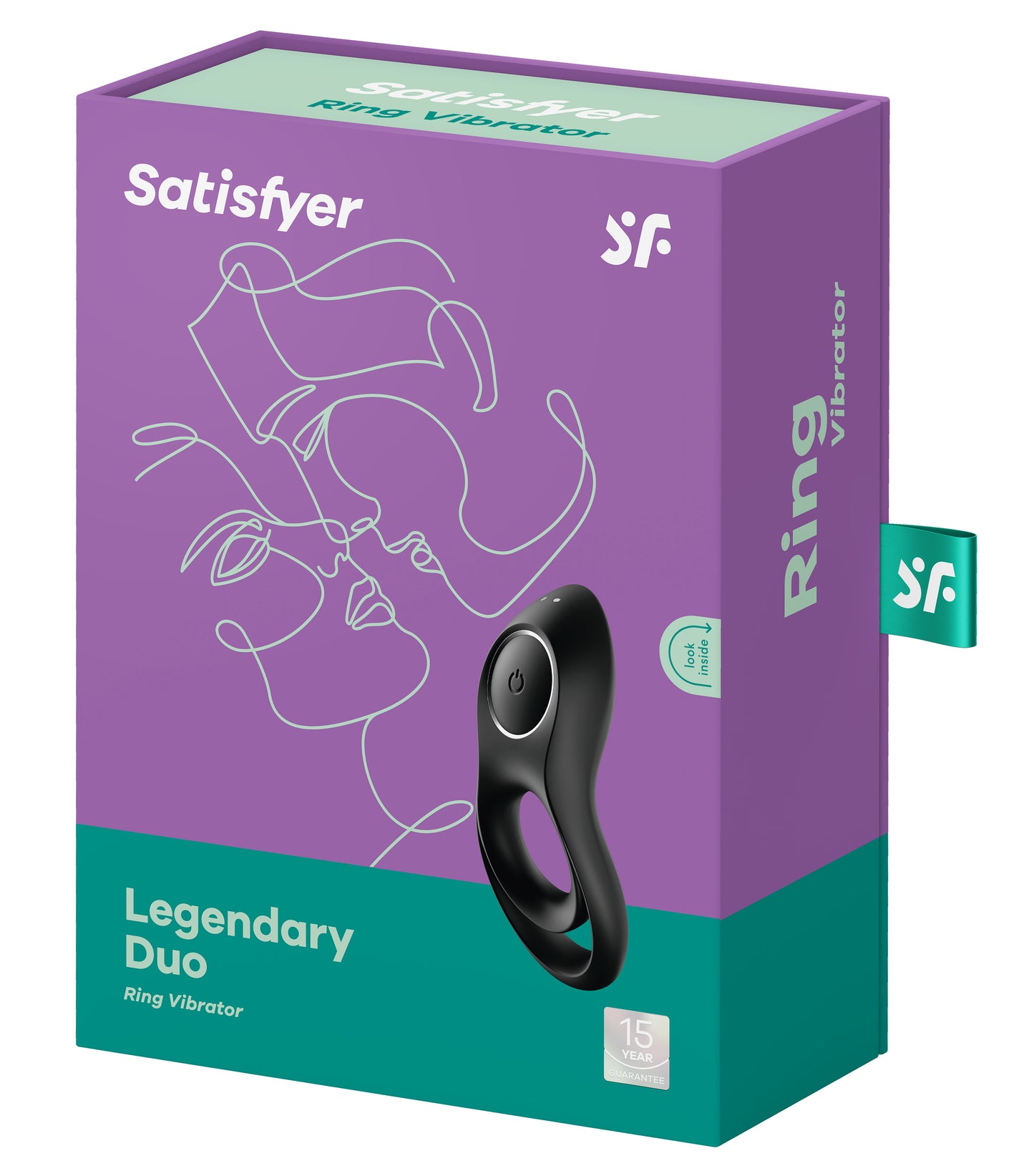 Satisfyer Legendary Duo Cock Ring with Clitoral Stimulator – Black