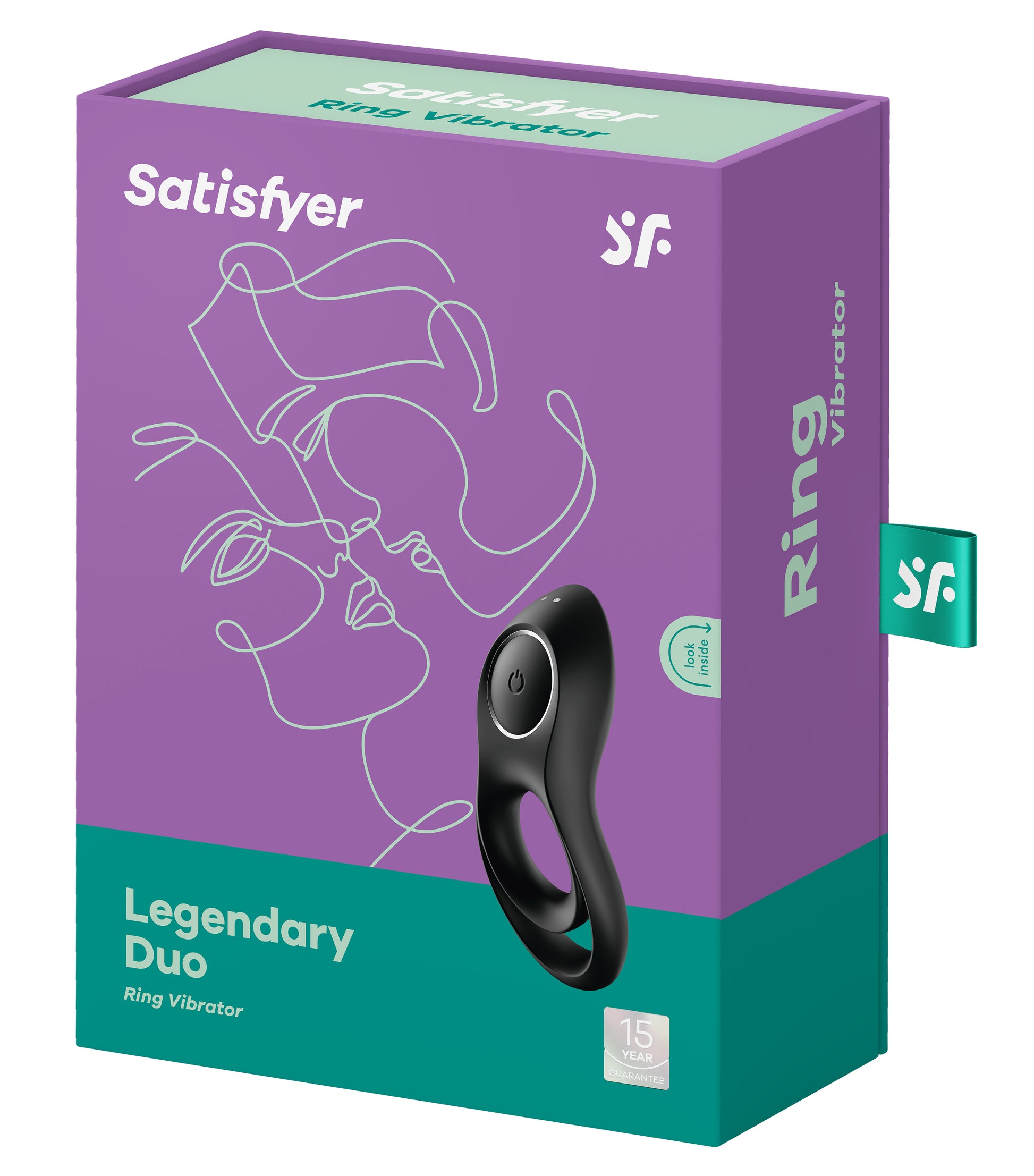 Satisfyer Legendary Duo Cock Ring with Clitoral Stimulator – Black