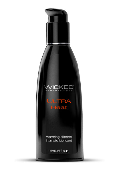 Wicked Ultra Heat Personal Lubricant - Warming Silicone Formula - 2 Fl. Oz.