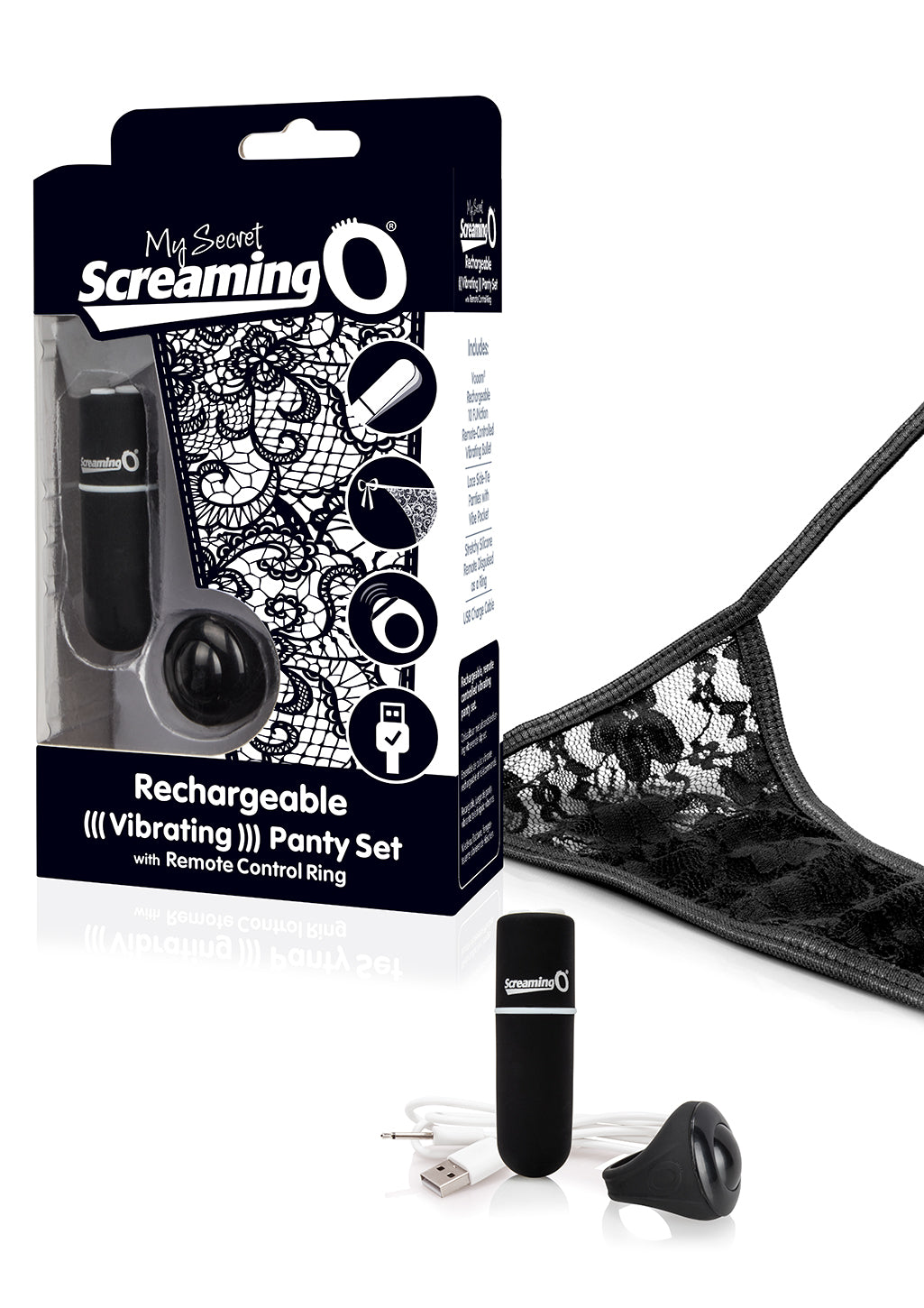 Screaming O My Secret Charged Remote Control Panty Vibe – Black
