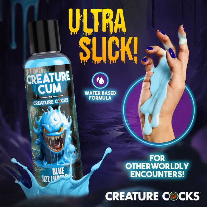 Creature Cum Blue Water-Based Lubricant – Blue – 4oz