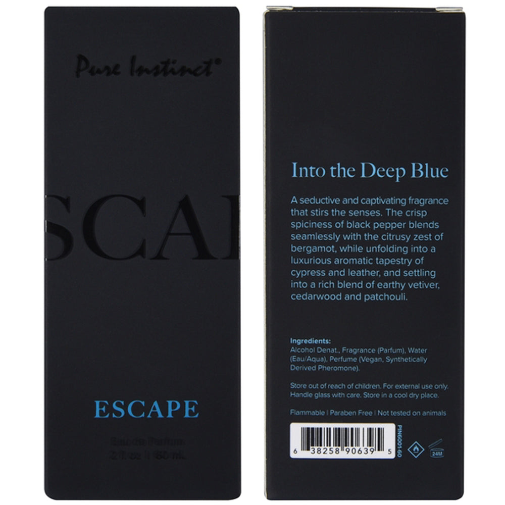 Pure Instinct Pheromone Eau De Parfum Escape – 2oz (60ml) – Seductive Fragrance