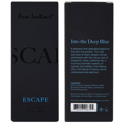 Pure Instinct Pheromone Eau De Parfum Escape 2oz60ml