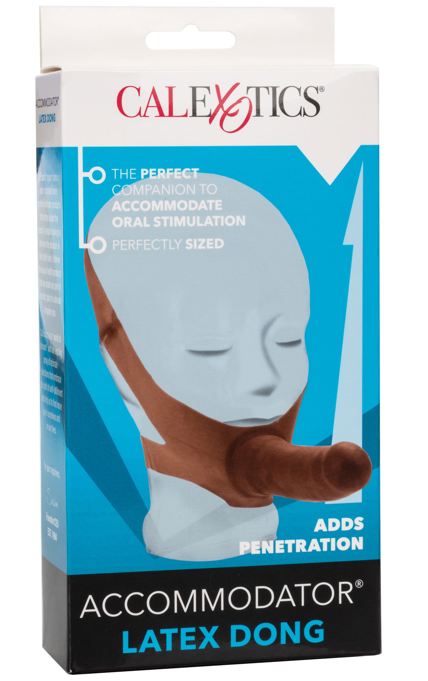 CalExotics Original Accommodator Latex Dong – Brown Oral Stimulation Device