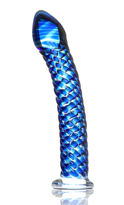 Pipedream Icicles No. 29 Glass Massager - Blue - Hand-Blown Design