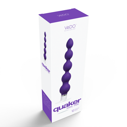VeDO Quaker Anal Vibe - Into You Vibrator with 12 Vibration Modes - Purple