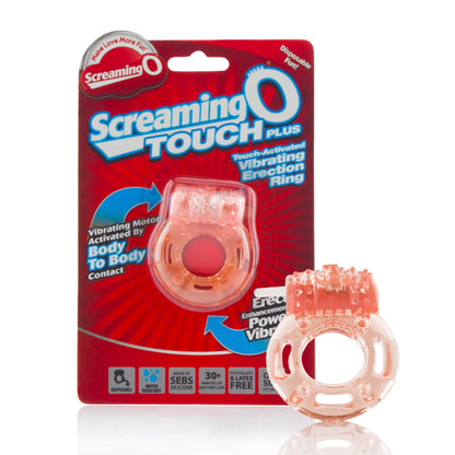 Screaming O Touch Plus Disposable Vibrating Ring - Orange