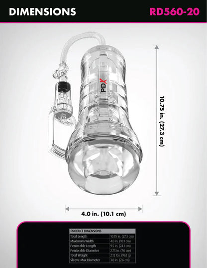 Pipedream ViewTube Vac XXL Pump Stroker – Clear