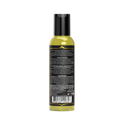 Kama Sutra Leather Sex Magnet Massage Oil – 2oz – Leather and Cedar Scent