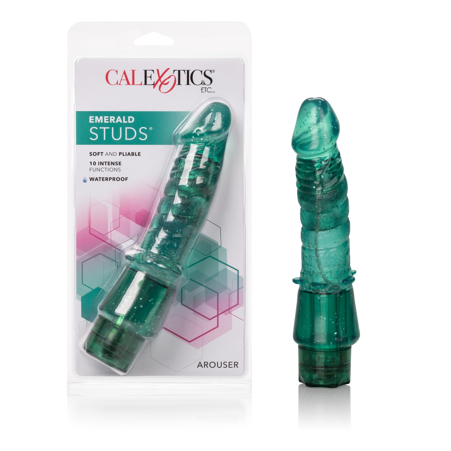 CalExotics Emerald Studs Arouser – Green – Multi-Function Stimulator