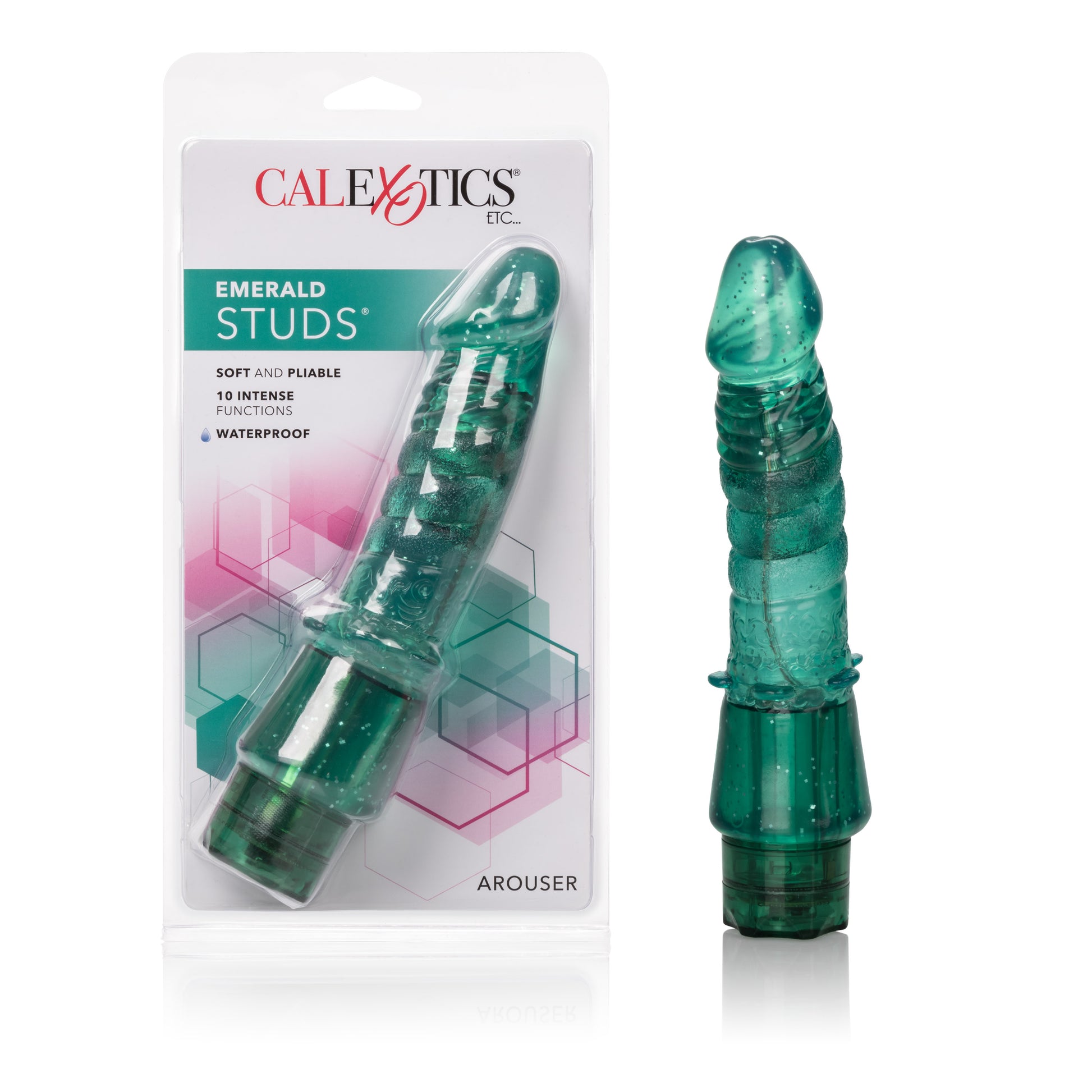 CalExotics Emerald Studs Arouser – Green – Multi-Function Stimulator