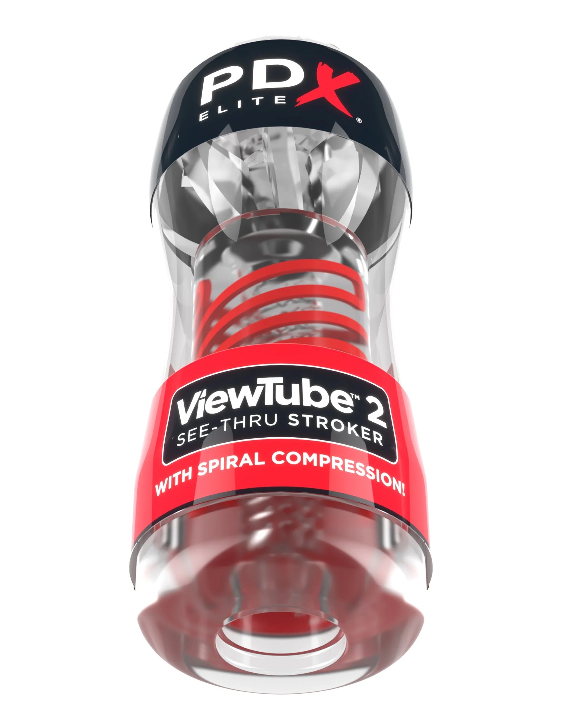 Pipedream ViewTube 2 Stroker – Clear – Spiral Compression Design