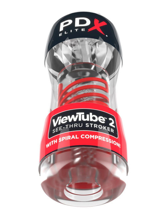 Pipedream ViewTube 2 Stroker – Clear – Spiral Compression Design