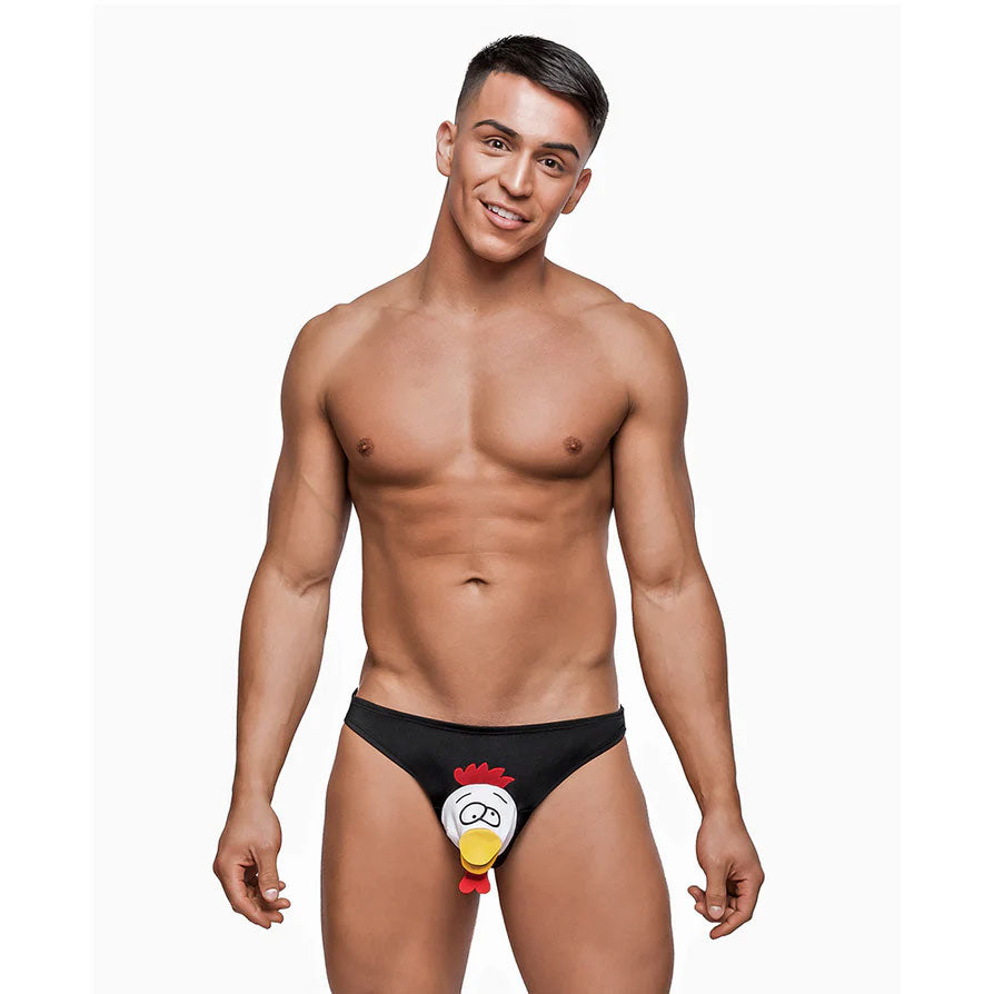 Male Power Choke the Chicken Bikini - One Size - Black