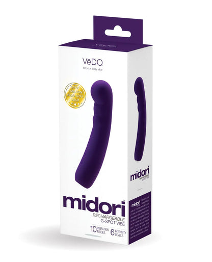 Midori Rechargeable G-Spot Vibe – Deep Purple – 10 Vibration Modes