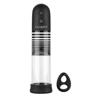 CalExotics Optimum Series Rechargeable EZ Pump Kit – Black – Suction Pump with Dual Silicone Ring