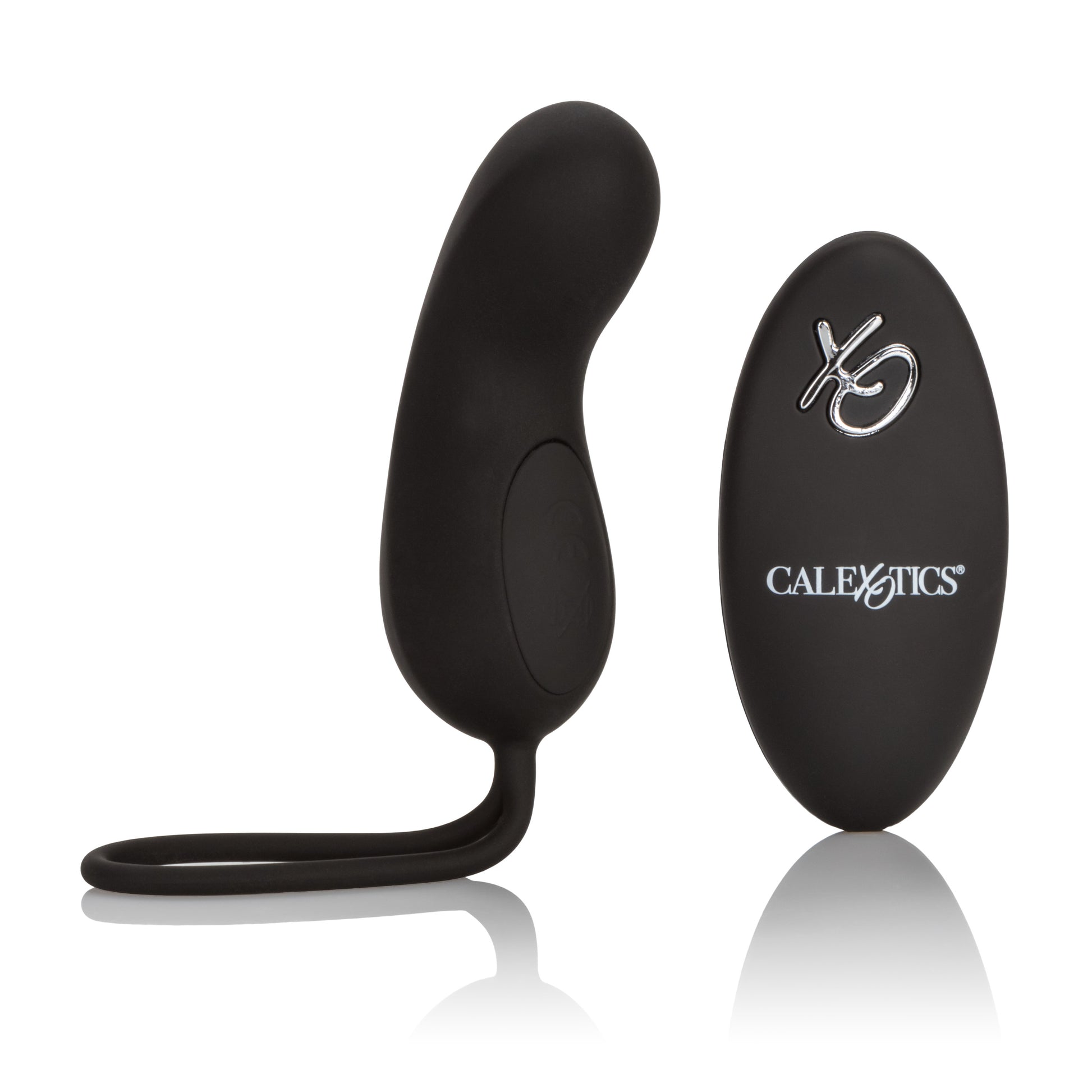 CalExotics Silicone Remote Rechargeable Curve Mini Massager - Black