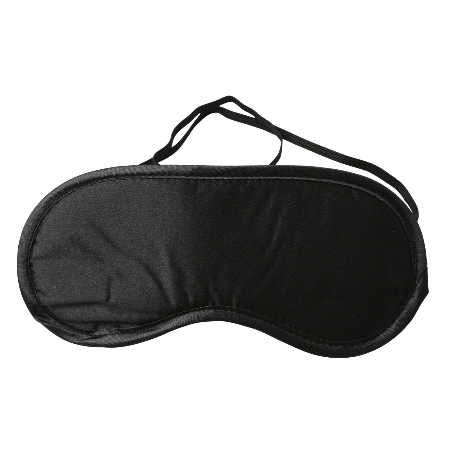 Sportsheets Satin Blindfold - Black - Double-Layered with Comfortable Fit