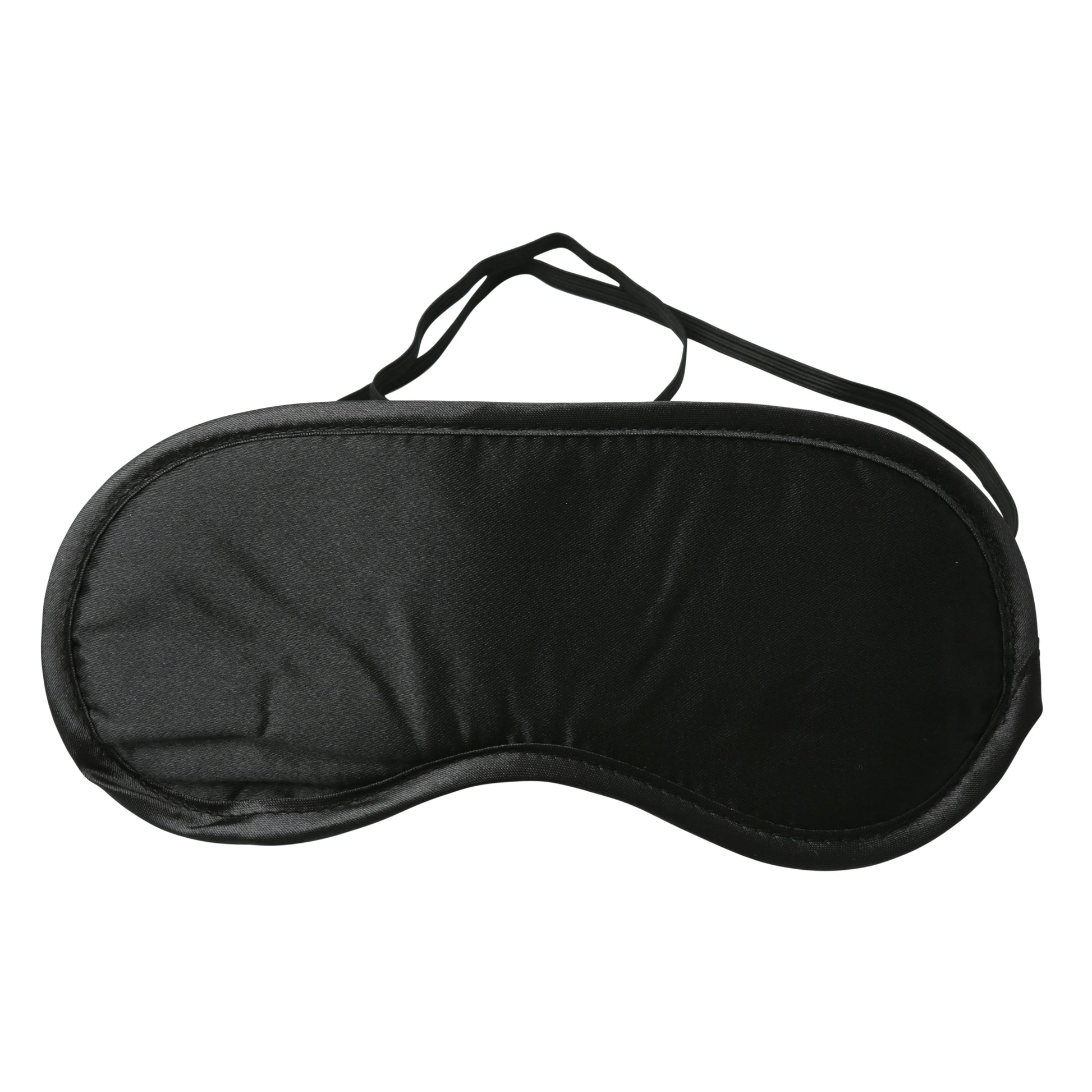 Sportsheets Satin Blindfold - Black - Double-Layered with Comfortable Fit