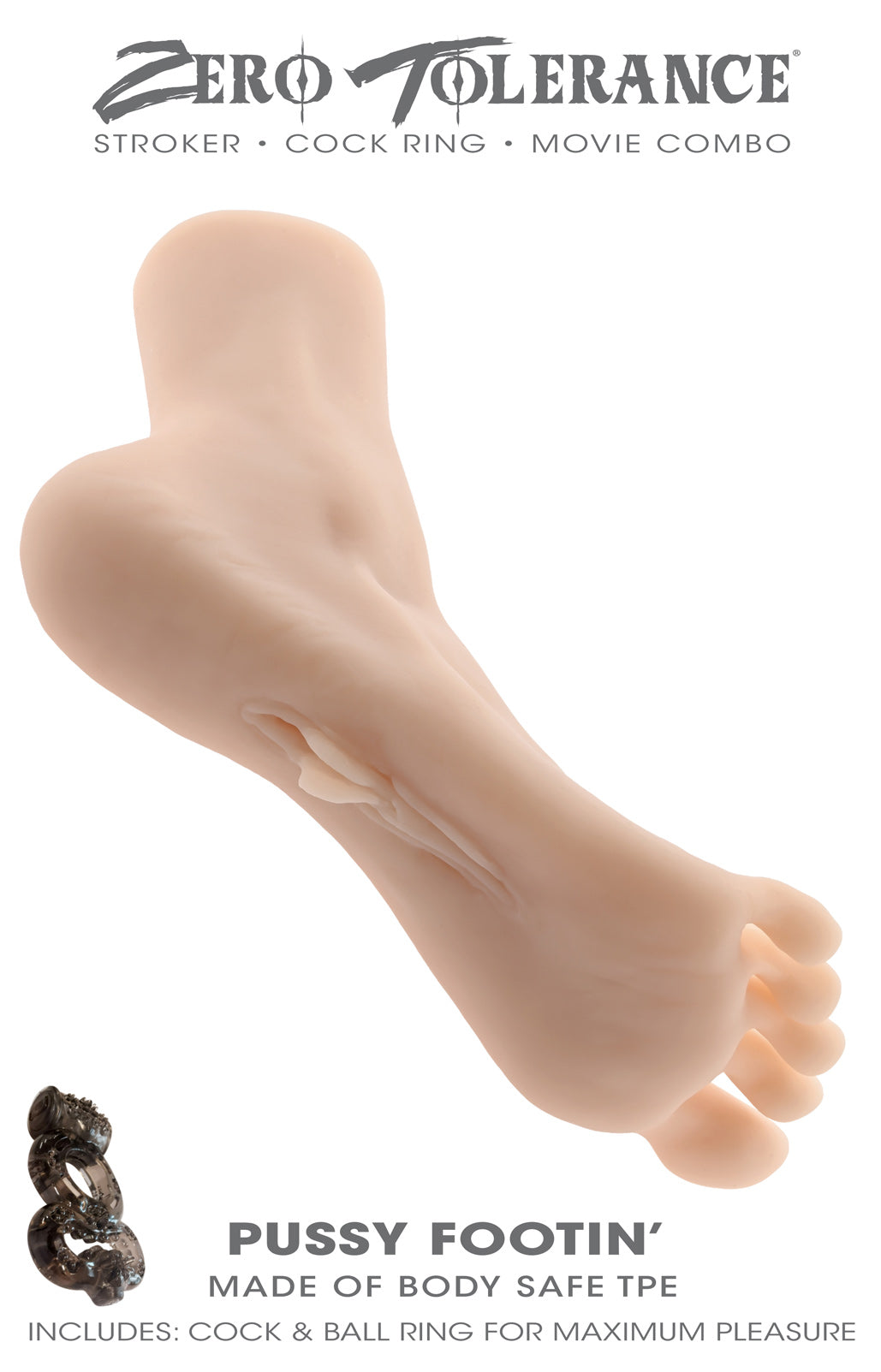Evolved Novelties Pussy Footin Light Realistic Foot Toy with Vibrating Feature