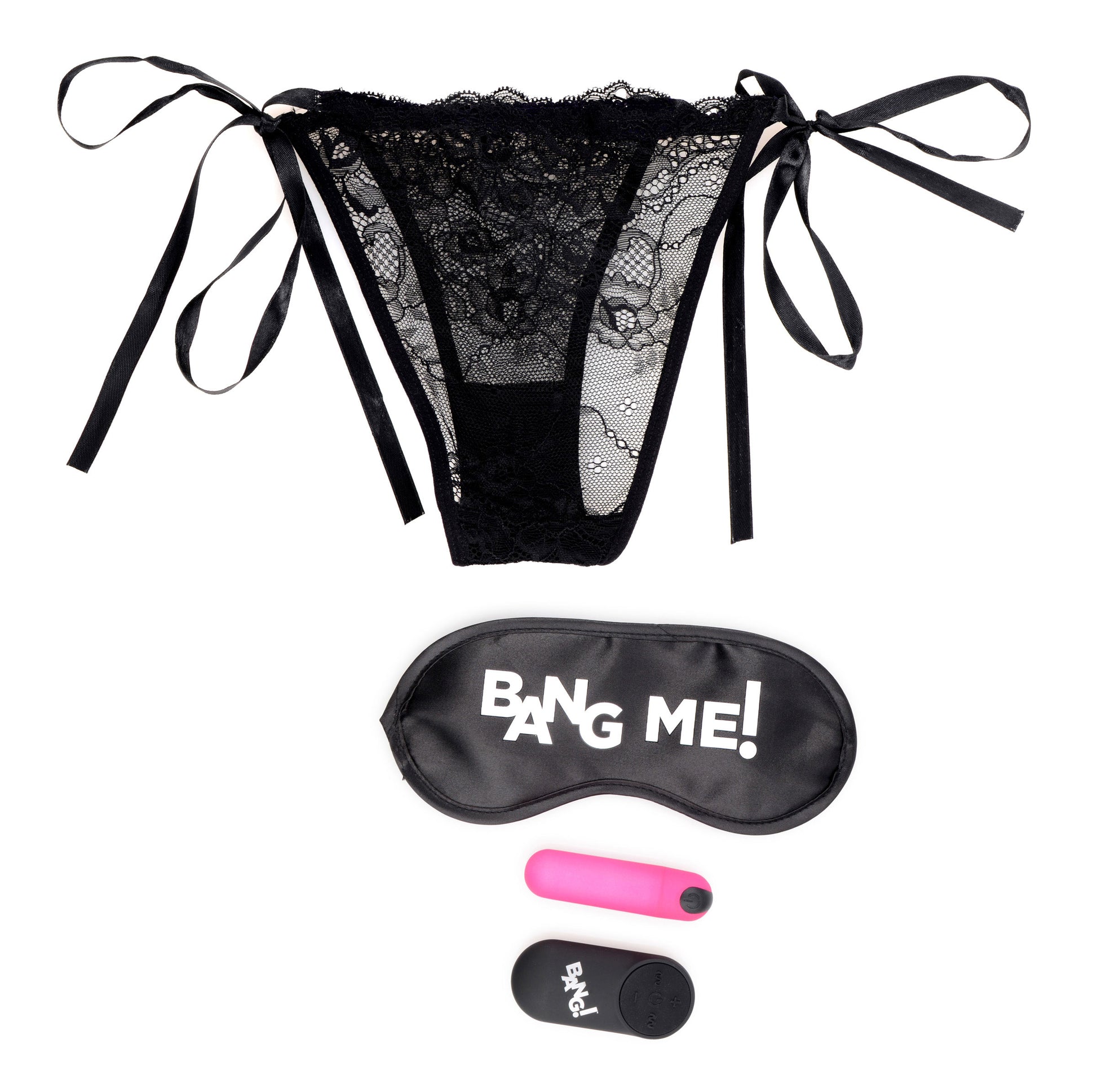 Bang Power Panty Kit - Lace Panty with Vibrating Bullet and Remote Control - Pink