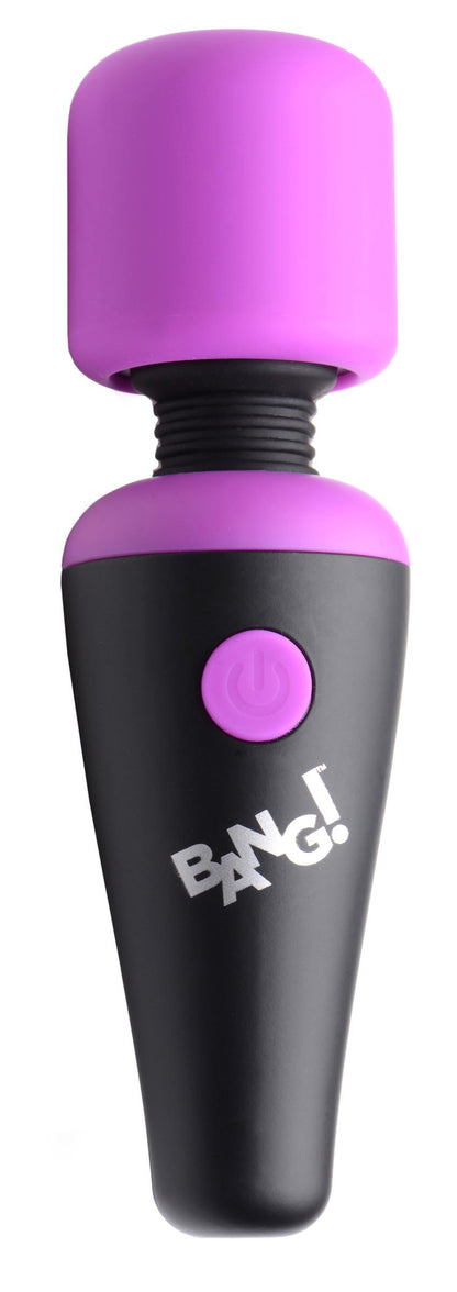 Bang 10x Vibrating Mini Silicone Wand - Powerful Vibrations - Purple